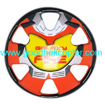 Wltoys V323 Skywalker UFO parts Top middle round cover (orange-yellow) - Click Image to Close